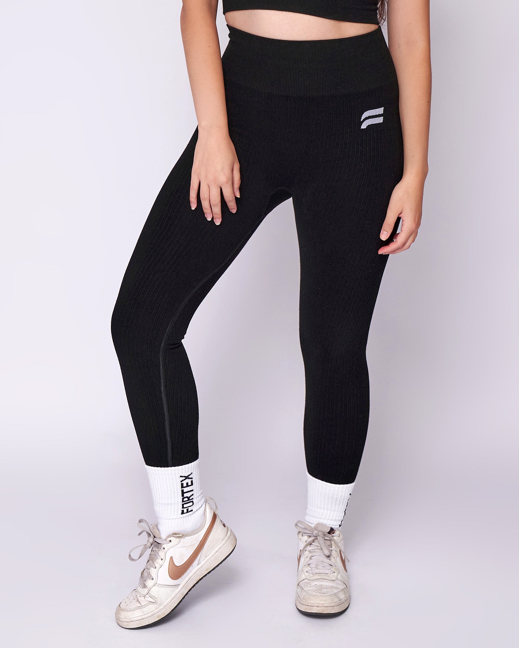 Essential Seamless Leggings - Black - Fortex Fitness