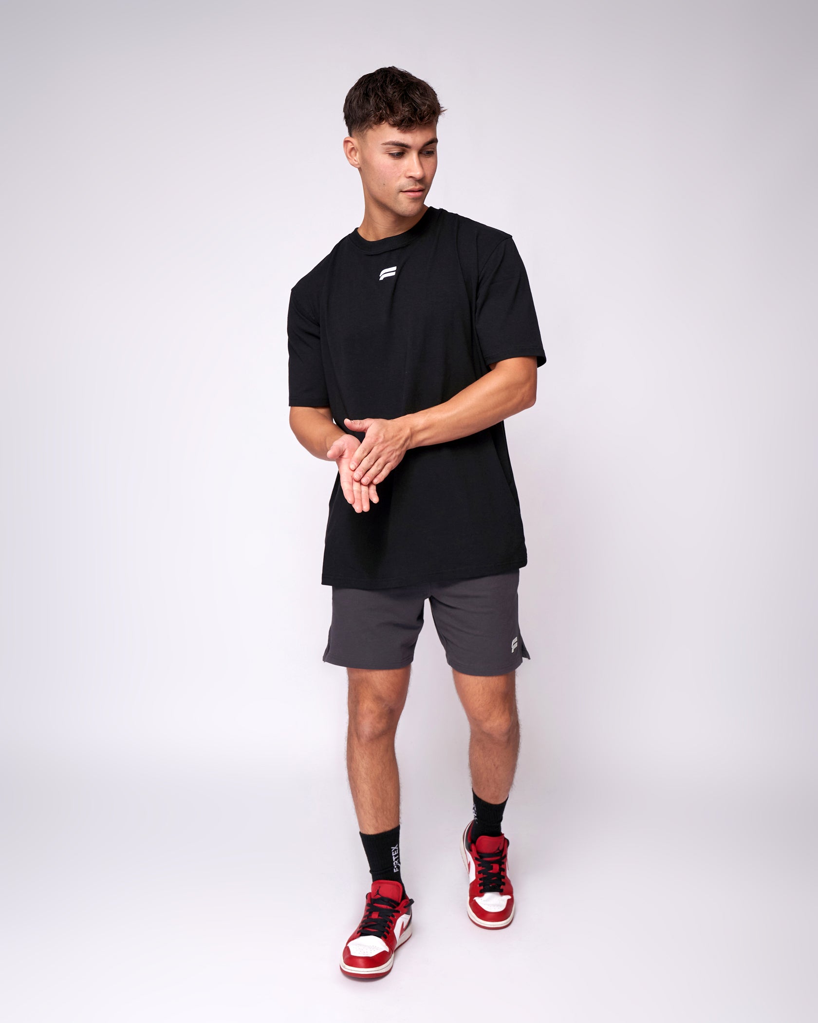 Essential Oversized T-Shirt - Black - Fortex Fitness