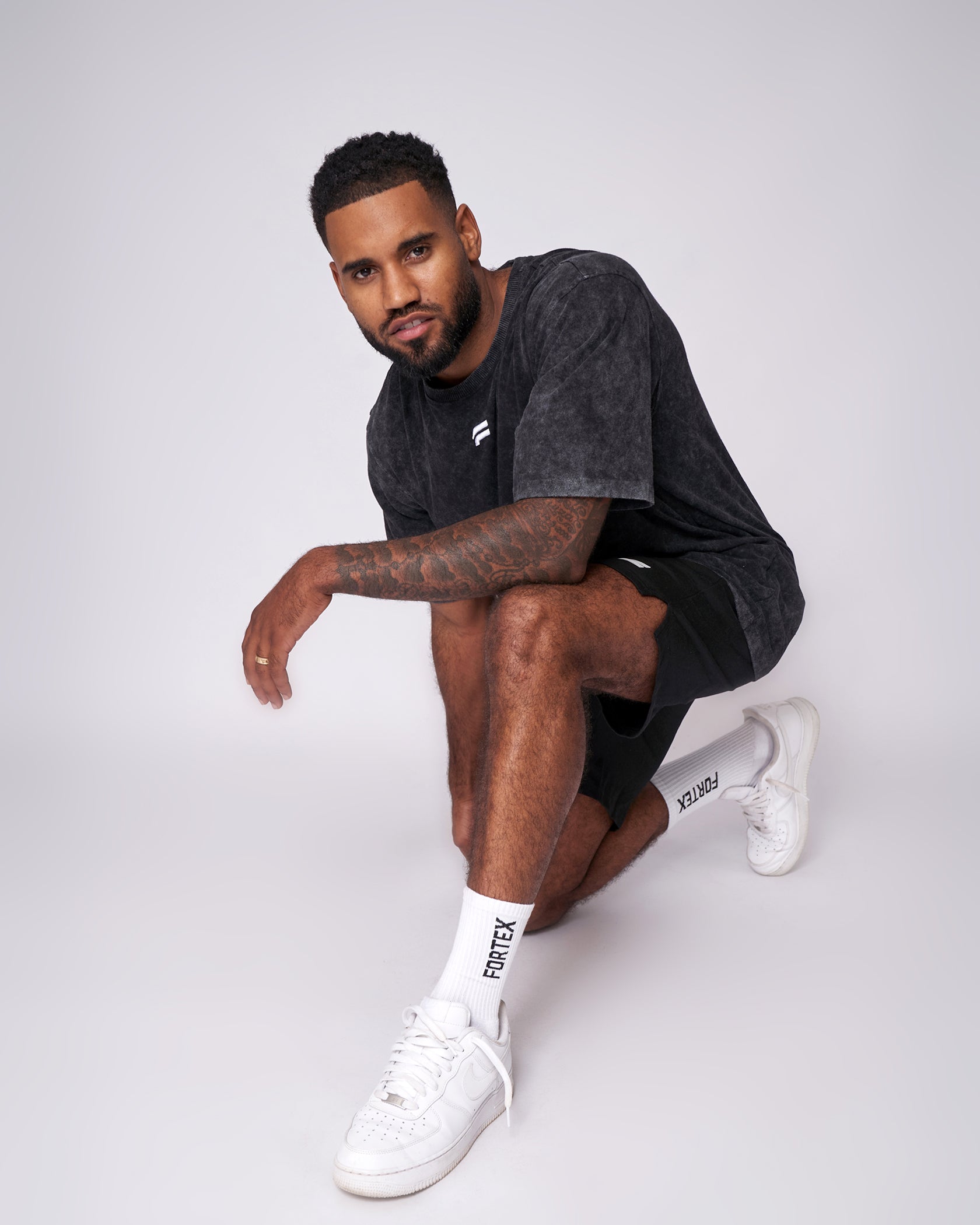 Essential Oversized T-Shirt - Washed Grey - Fortex Fitness