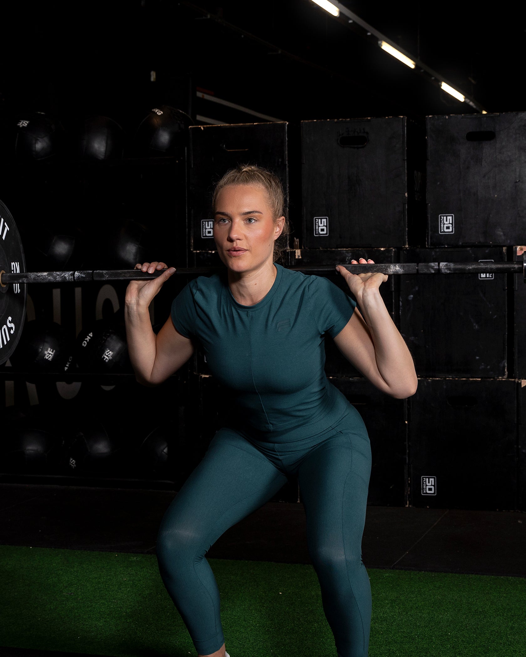 Essential Crop Top - Emerald - Fortex Fitness