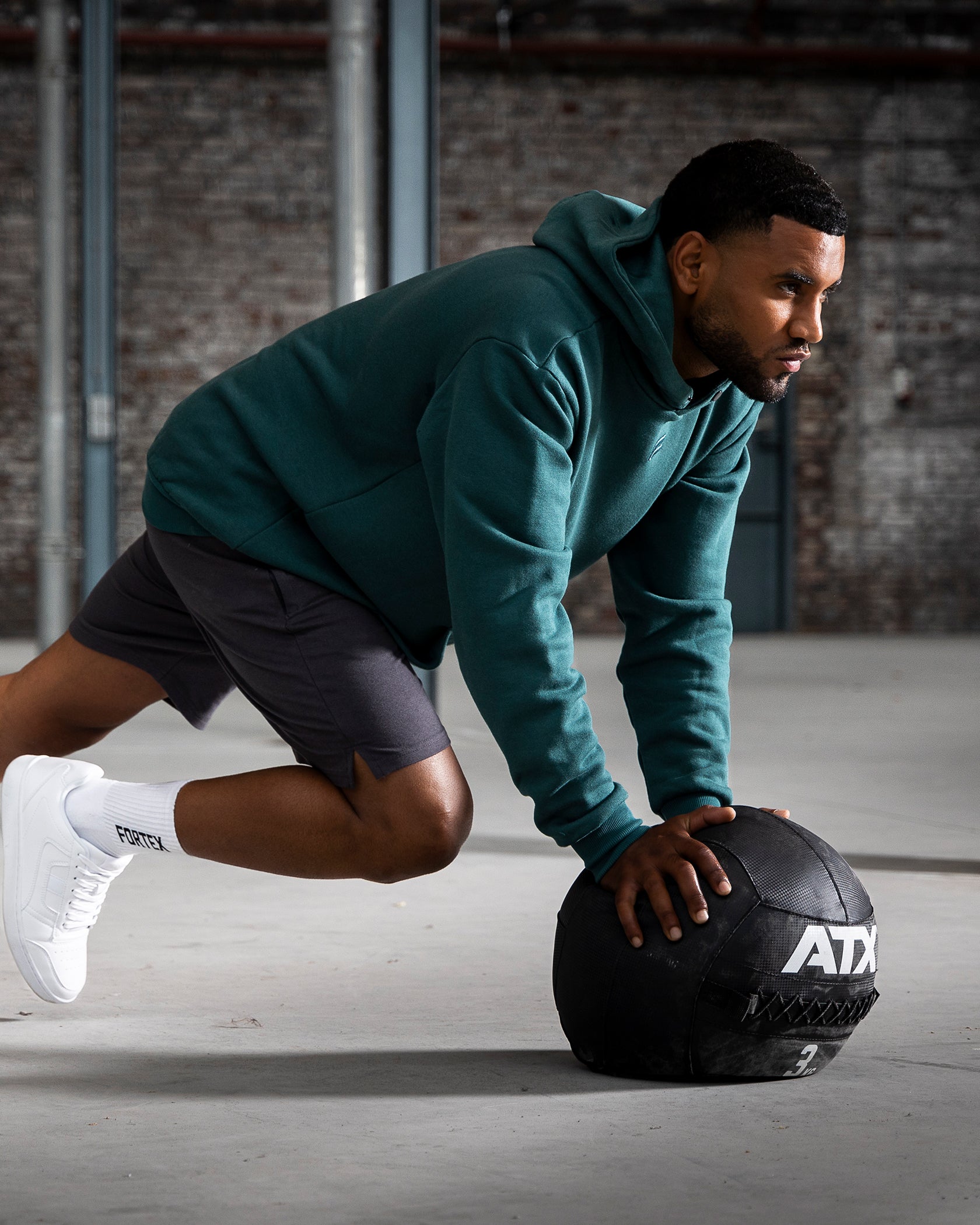 Essential Oversized Hoodie - Emerald - Fortex Fitness