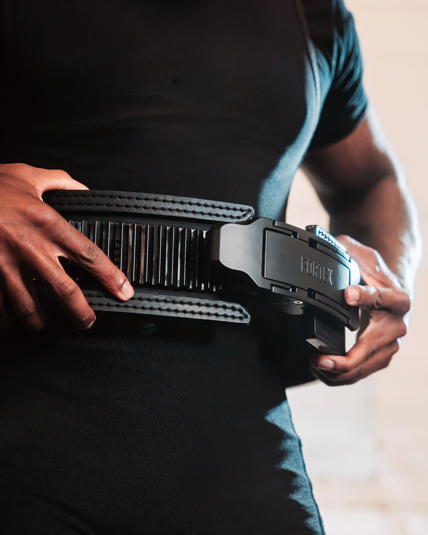 Fortex Adjustable Lever Belt 10 mm - Black - IPF Approved - Fortex